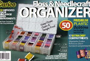 Floss Organizer Box Large With 50 Plastic Bobbins