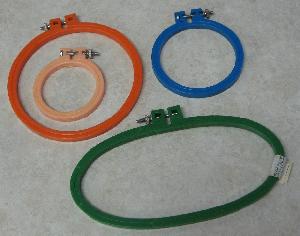 Plastic Oval Hoop 4.5x9"/12x23.5cm Green