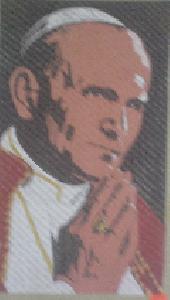 The Pope Praying Needlepoint Canvas