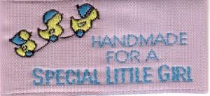 Unique Label 4508 Handmade for a Special Little Girl